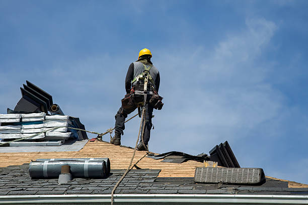 Professional Storm Damage Roof Repair technician working in Twin Lakes, WI
